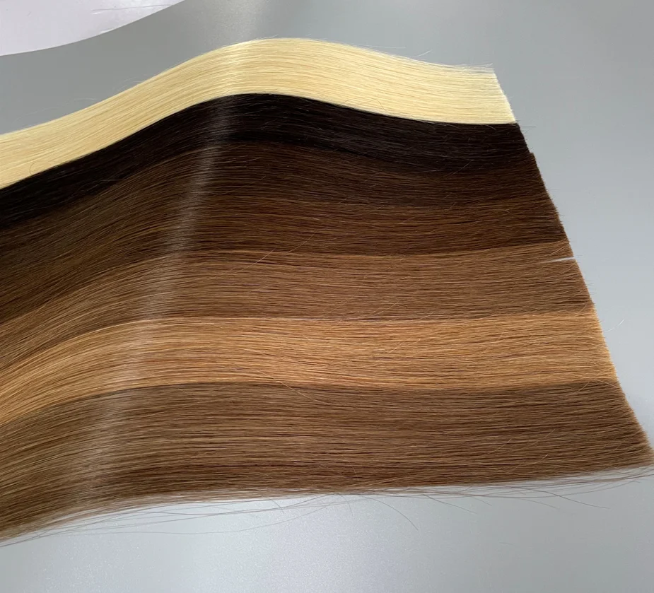 Double Drawn Remy European Injection Tape In Hair Extensions Invisible Tape Hair,injected invincible tape hair extension