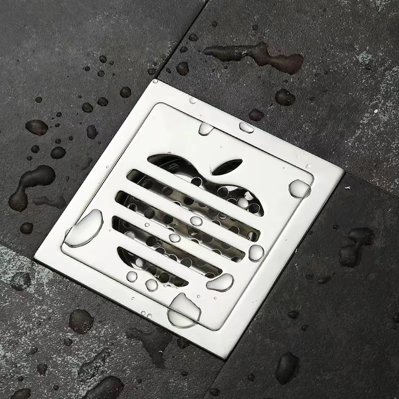 Bathroom Accessories Anti-Odor Stainless Steel Floor Drain Linear Shower Bathtub Drain Cover 4.2 thick