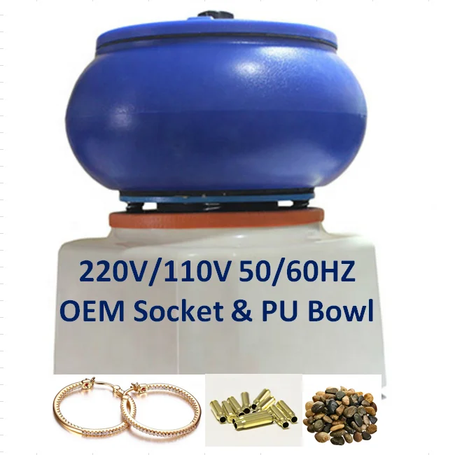 Vibratory tumbler desktop 5 liter jewelry vibratory tumbler polishing plastic vibratory tumbler bowl