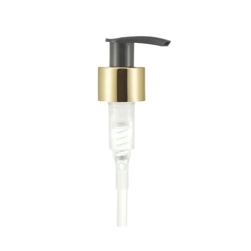 24mm Aluminum Plastic Hand Wash Lotion Pump With Clip 24/410 Shampoo Dispenser Pump With Left Right Locked