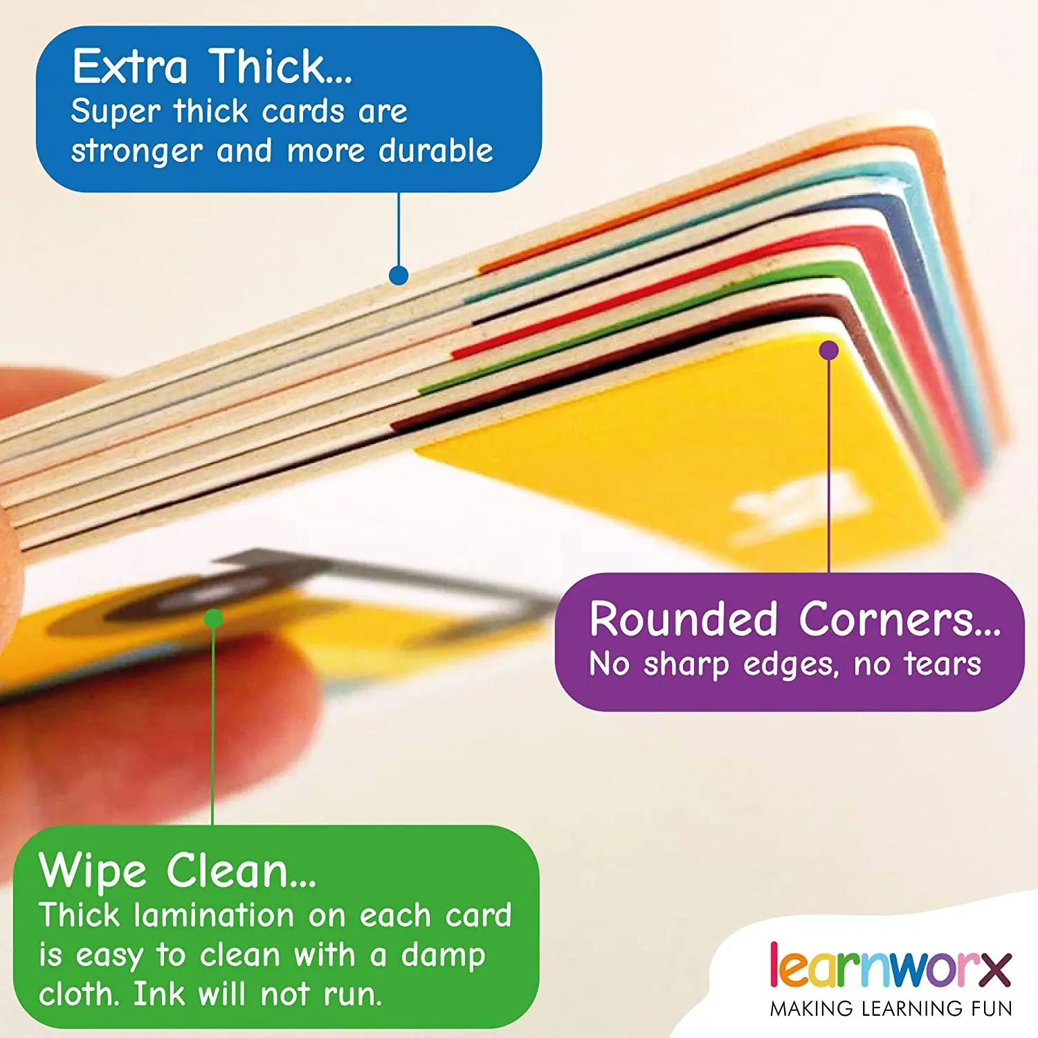 Custom Printed Card Baby Vegetable Educational Learning Flash Cards