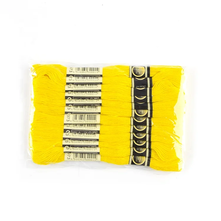 Directly Factory Wholesale Hilo De Bordar Golden Dyed Polyester Embroidery Thread