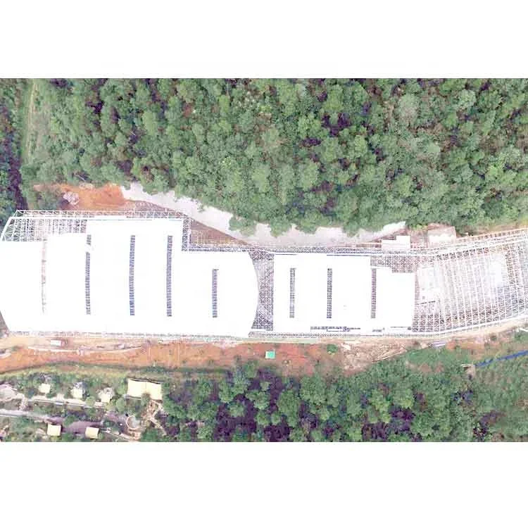 Prefab Space Frame Arch Roof Hall Steel Structure Shopping Mall Industrial Building