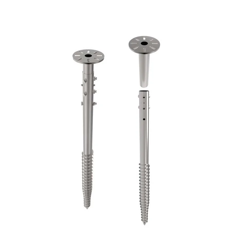 Hot Galvanized Aluminum Steel Solar Mounting Ground Screw