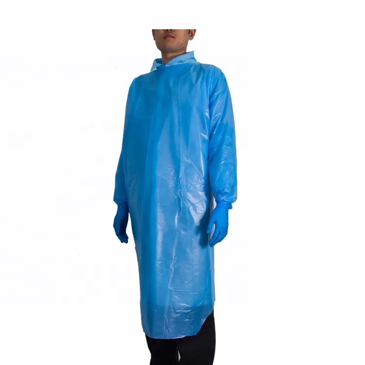 Wholesale kitchen Cleaning Plastic Apron Reusable Waterproof Sleeveless Apron