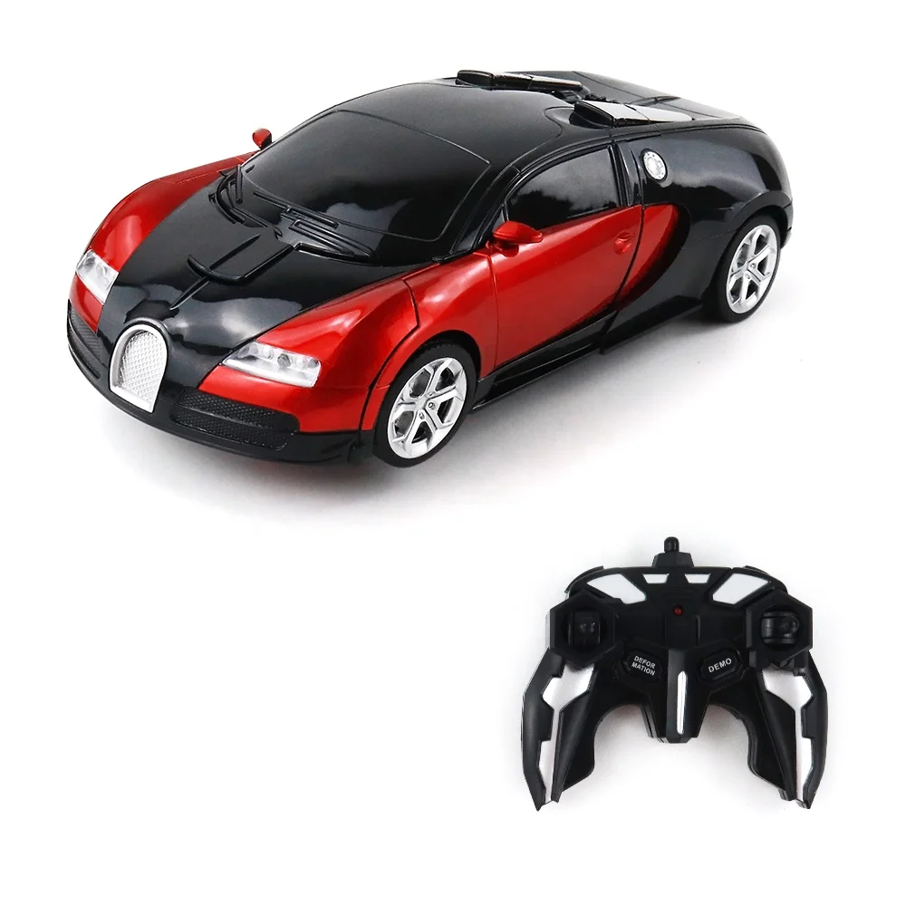 2 in 1 One button electric deformation car remote control car RC transformation Robot car Toy for kids
