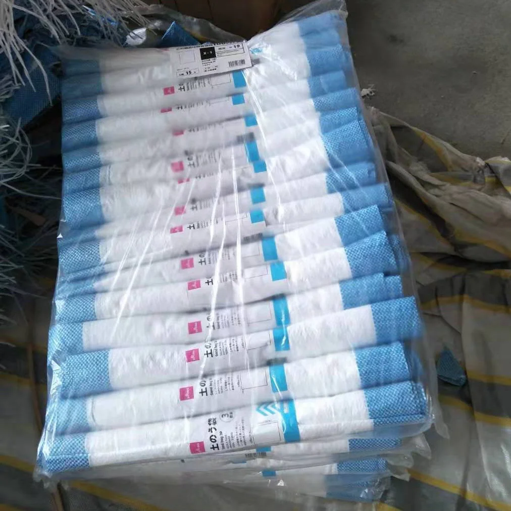 pp woven plastic polypropylene pack sand bag Roll for Construction Waste Garbage