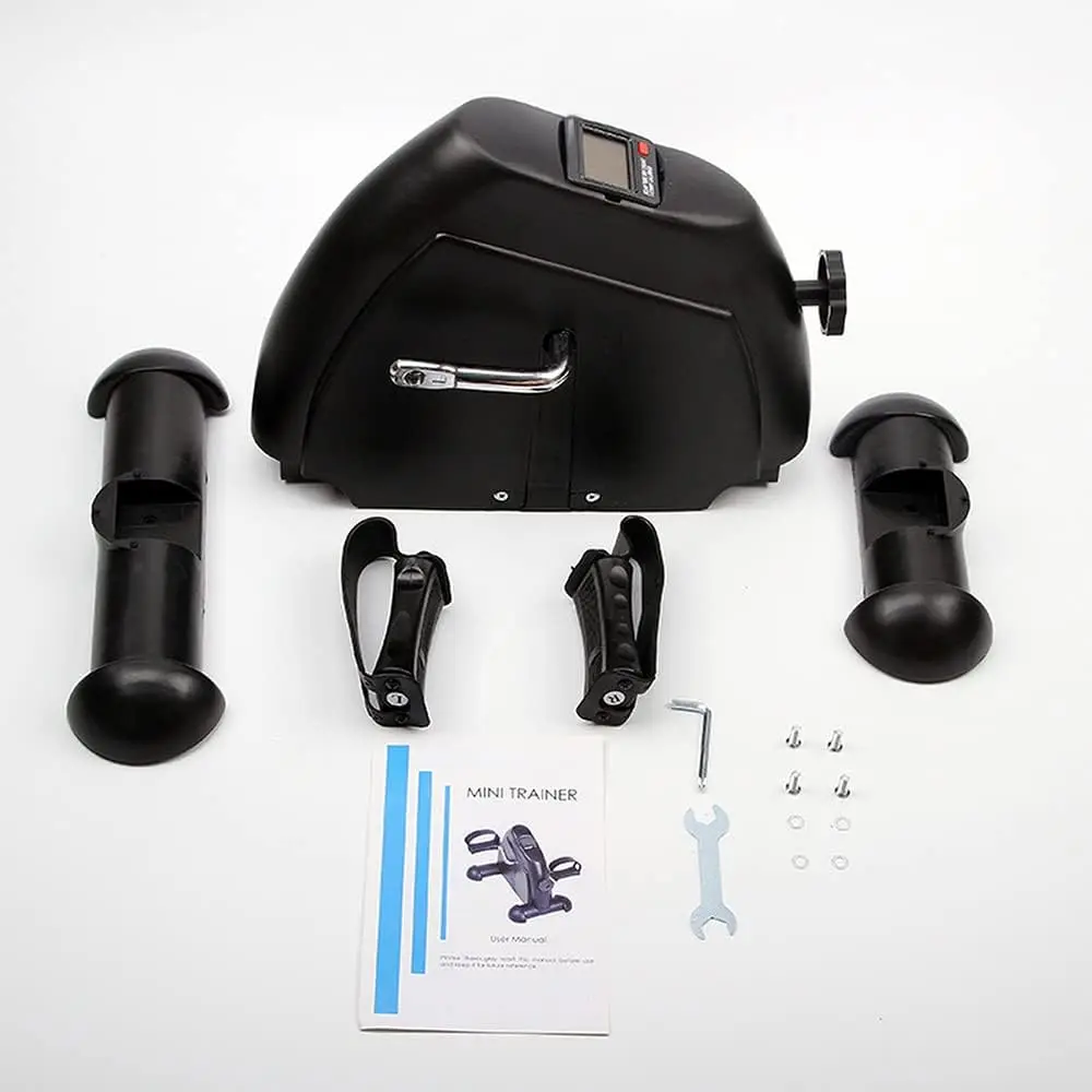 Home Fitness Elliptical Trainer Portable Arm And Leg Pedal Exerciser Health Recovery Machine Desk Mini Exercise Bike