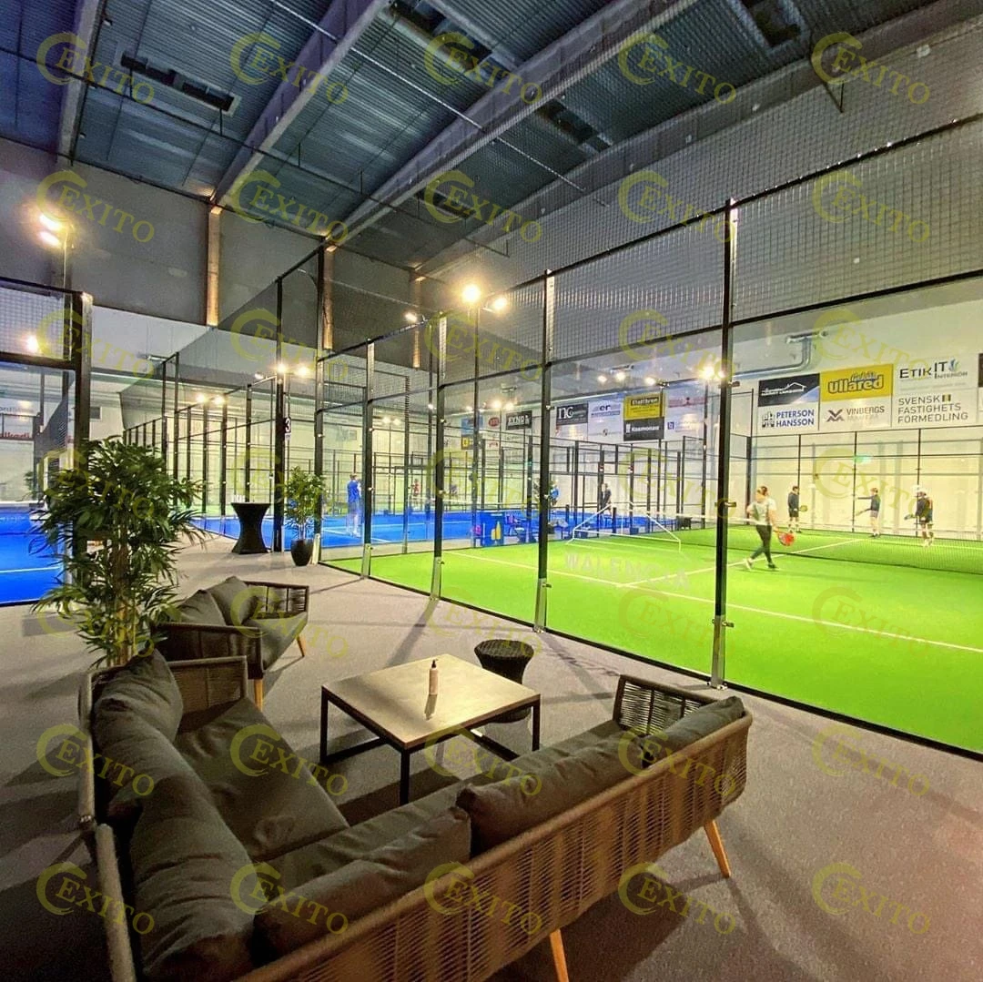 Хит продаж, уличные и комнатные теннисные корты EXITO, теннисные корты без углов, панорамная площадка