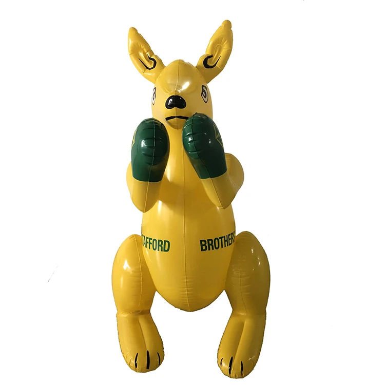 FQY Ctue Animal Shaped Inflatables Boxing Kangaroo Toy