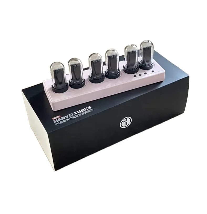 BETTER IPS Screen Nixie Tube Digital USB Alarm Clock Creative Retro Table Clock