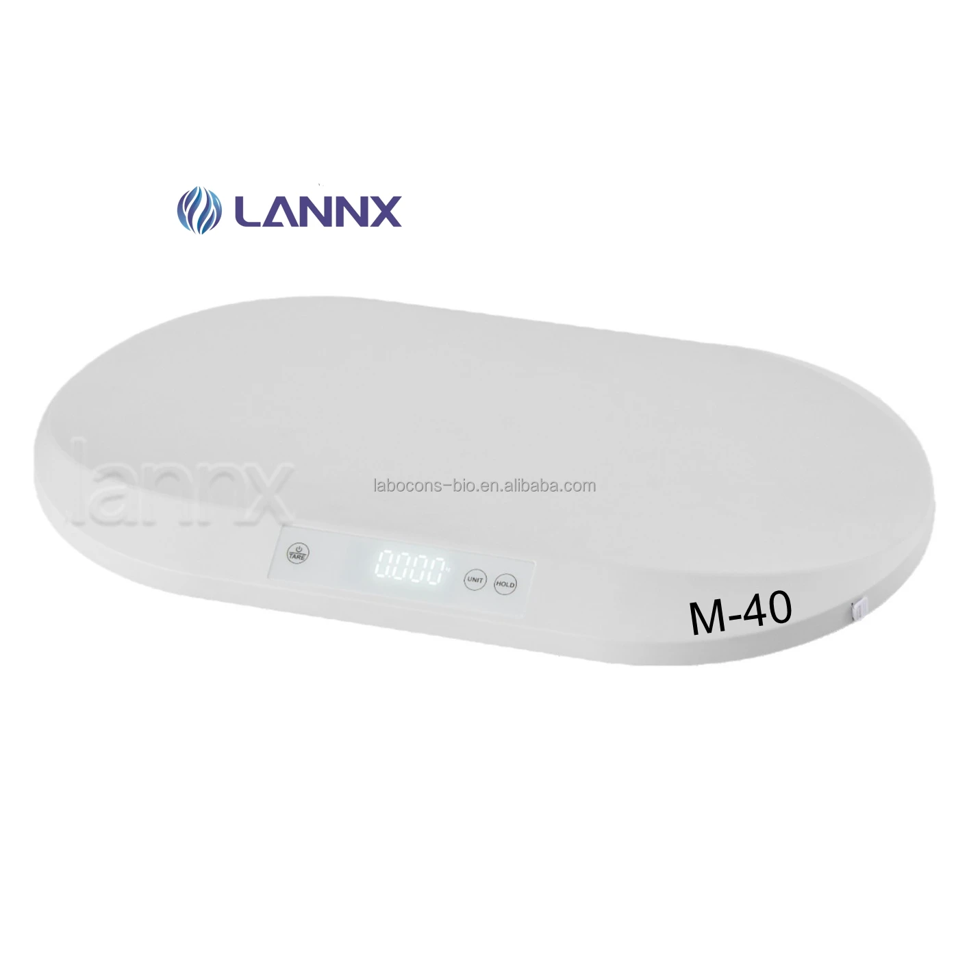 LANNX M-40 Hot sale digital household Baby Scale with four Micro Load Cell weight scale digital With Build-in Measuring Tape