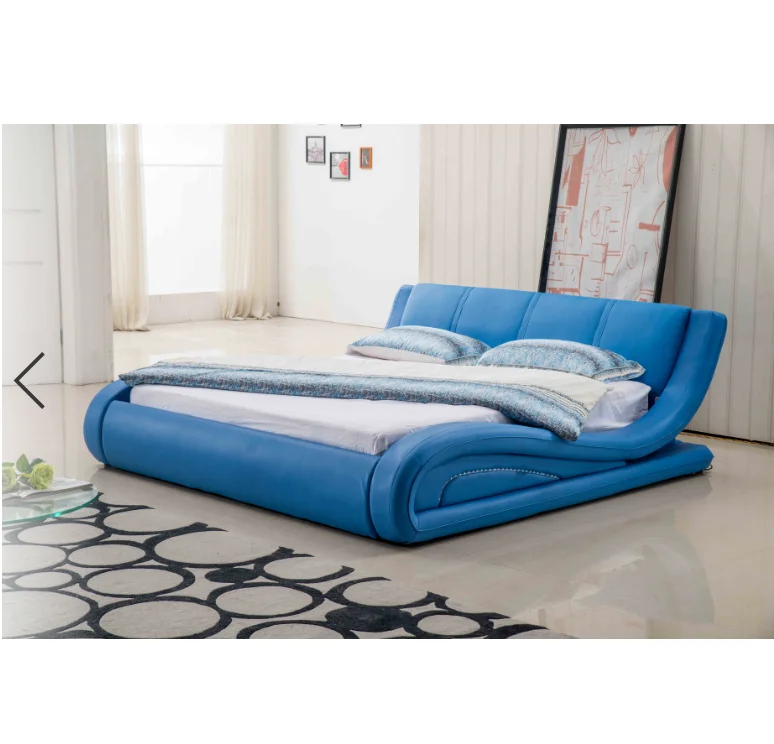 Bedroom furniture Modern Style Bed Soft Leather Beds for Home Furniture New Design 2021