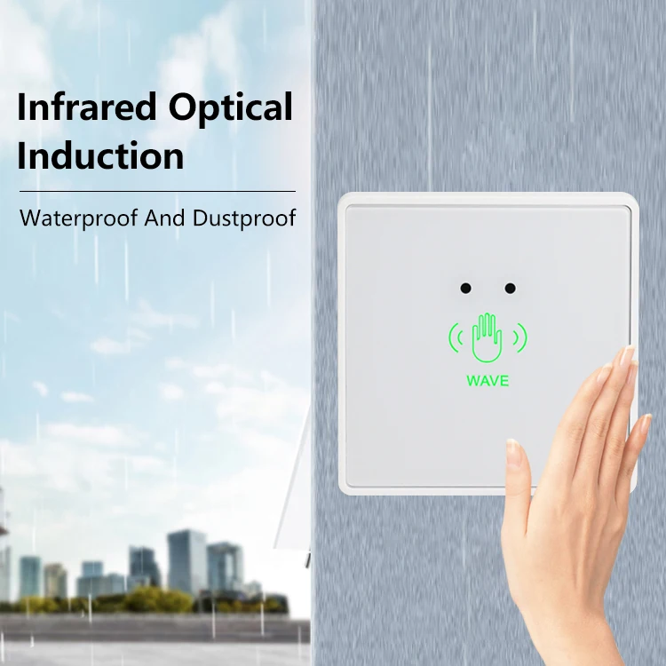 Good Quality Waterproof No Touch Exit Button Infrared Sensor Exit Switch Access Control Exit Button