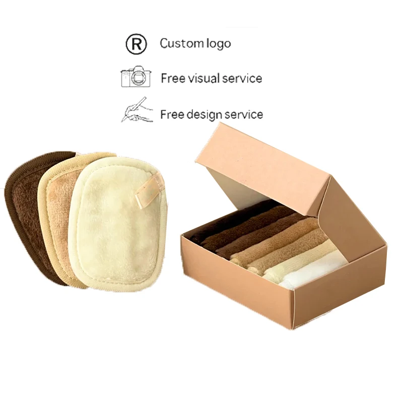 Washable Ultra Soft Facial Cleansing Makeup Remover Pads Microfiber Makeup Remover Cloths Reusable Makeup Remover Pad