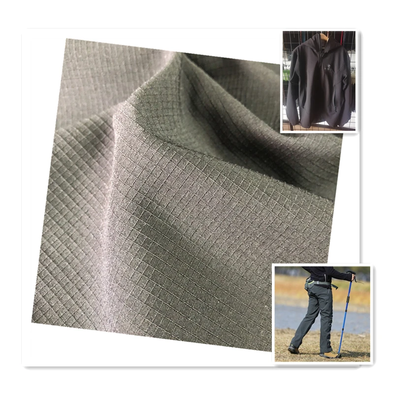 Hiqh quality plaid 75D*300D  jacquard polyester spandex fabric for pants and sportswear