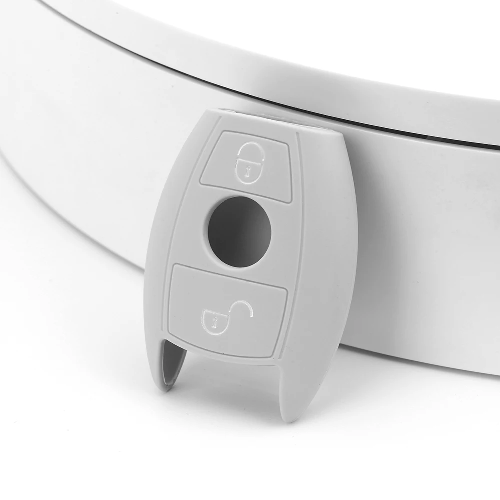 Wholesale Price Decorative Anti Slip Silicone Smart 2 Buttons Car Key Cover