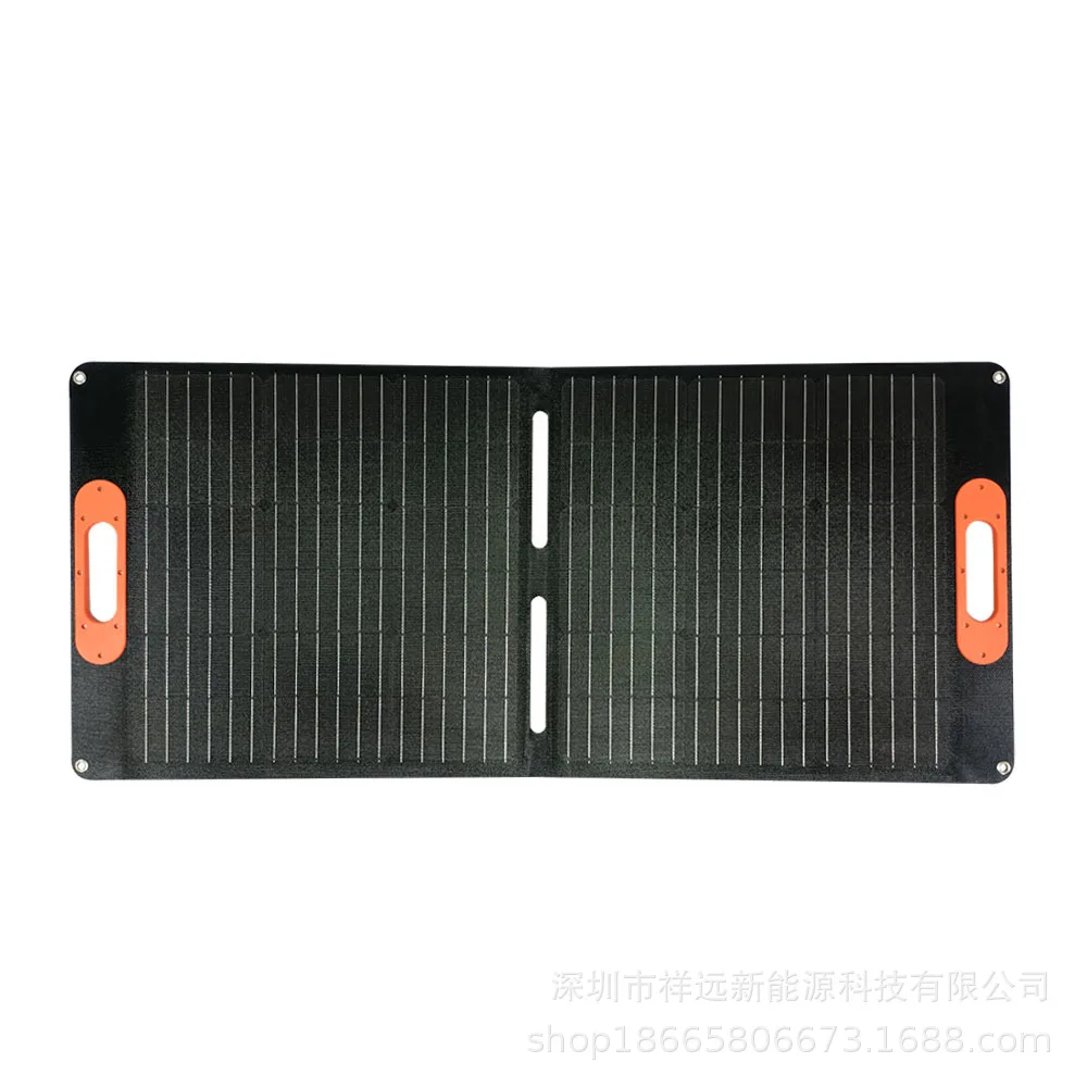 18V100W Foldable Portable Solar Panel Chargers QC3.0 USB-A PD3.0 USB-C IP65 Waterproof for 500W1000W Solar Generators