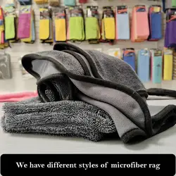 High quality 1200gsm twisted long  loop microfiber car drying towel car wash towel micro fiber towel for car