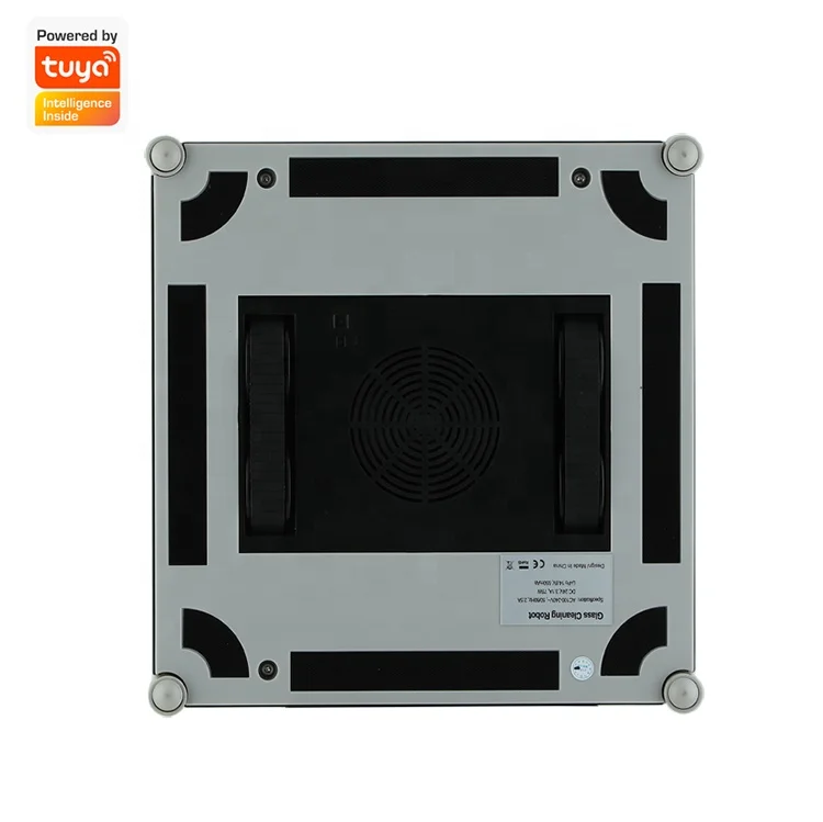 Dual water tank with 360 degree spraying window cleaner Tuya APP control 75W 2.4 square meter per minute window cleaner robot