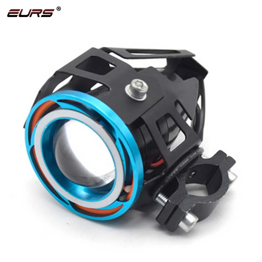 External dual angel de-mon eye lens led 20W 2400LM 1.8A IP65 6500K Motorcycle electric car led headlight