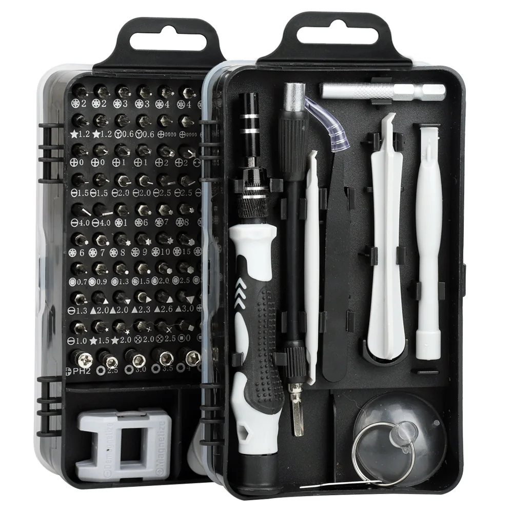 115 in 1  Screw Driver Kit Multipurpose Magnetic Bits Precision Screwdriver Set Home Computer Repair Tools