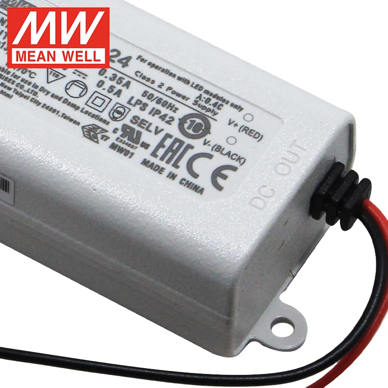 Meanwell APV-12-24 24 В 12 Вт 500 мА светодиодные фонари и источник питания