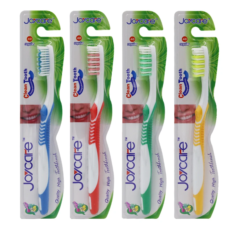 Wholesale Medium Soft Bristles Toothbrush  Anti-slip Handle Adult Toothbrush for Supermarket