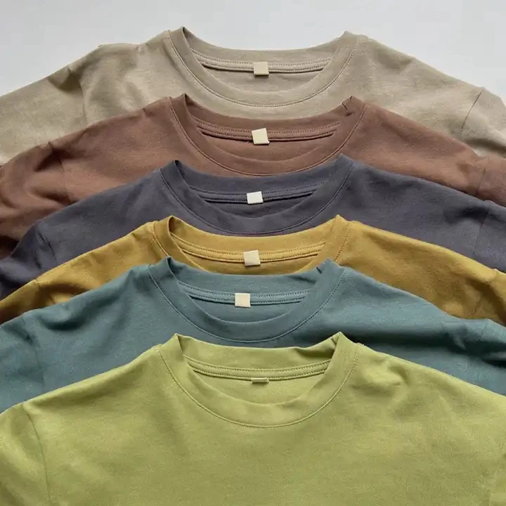Wholesale Baby Boy Clothes T Shirt Toddler Long Sleeve Cotton Vintage Kids Oversized T-Shirt Baby