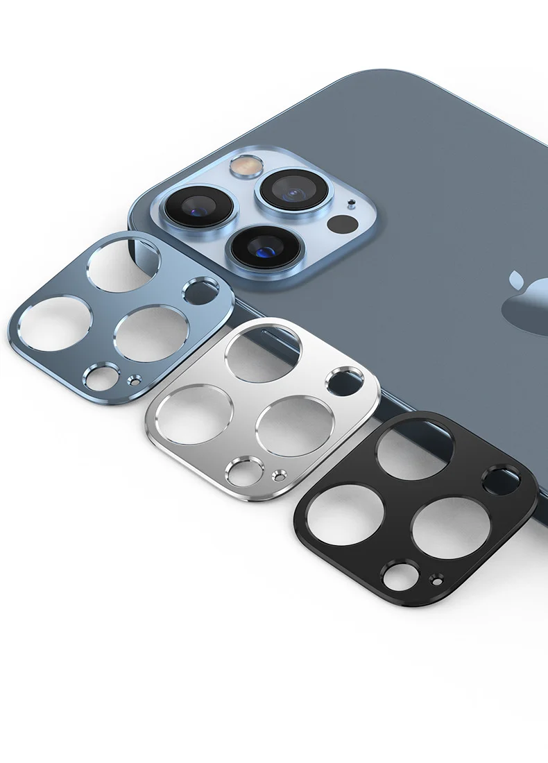 Anti-Scratch Camera Protector HD Clear with Matching Color  For Iphone 13 Pro Max Camera Lens Metal Protector