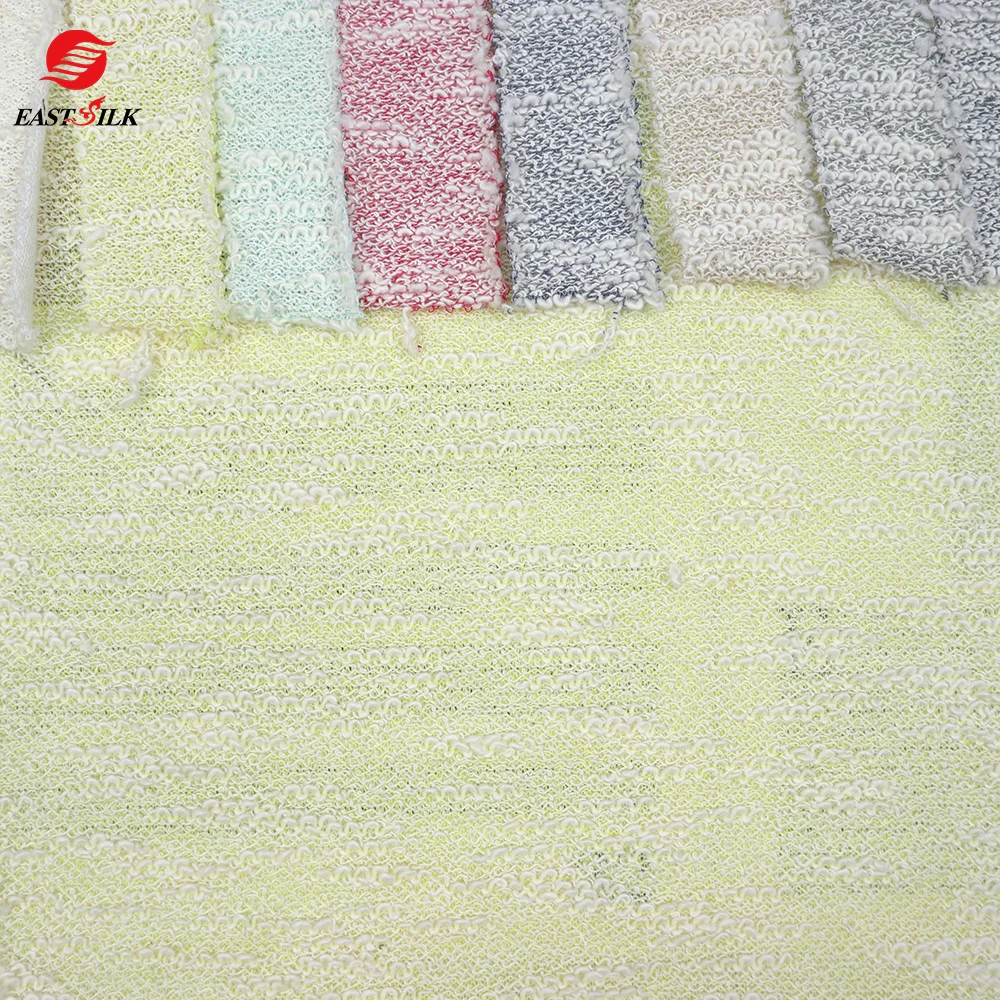 Fabric Supplier Wholesale Textiles loose knitting loop TC polyester cotton terry cloth clothes fabric for hoodie