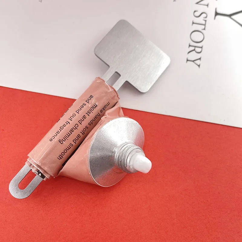 New Metal Rolling Key Stainless Steel Facial Cream Hair Toothpaste Dispenser Plastic Cosmetic Tube Toothpaste Squeezer