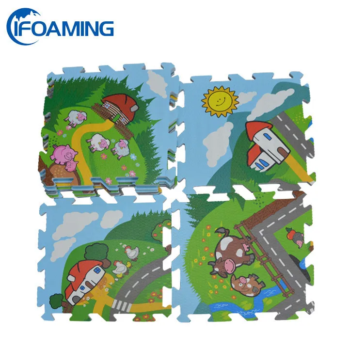 Portable Soft Baby Games Folding Foam eva Carpet Gym Baby Play Mat