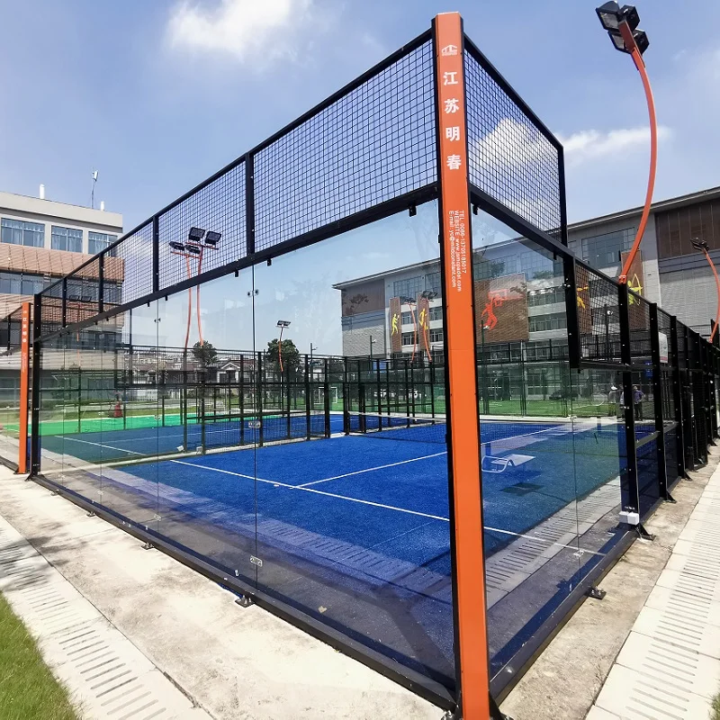 Assembled Safety Outdoor Padel Court Panoramic Tennis Paddle Court