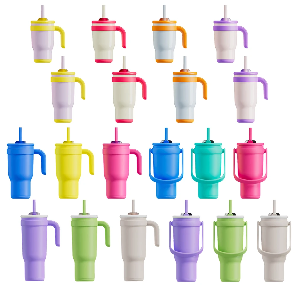 Second Generation 40oz DIY Travel Tumbler Rainbow Gold Plated Powder Coated Mixed White Black Laser Engraved Design