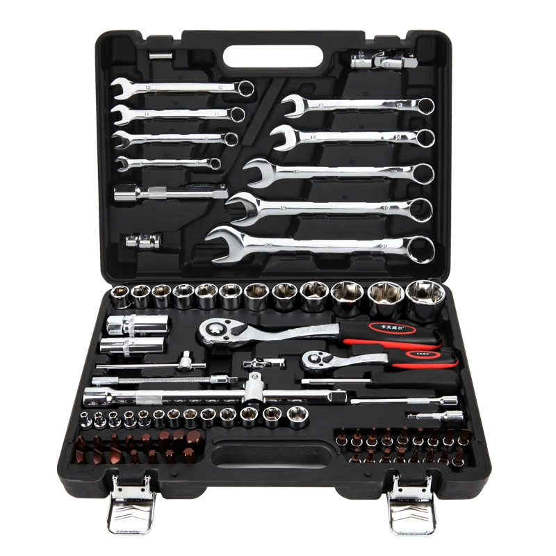 KAFUWELL SS3388A High Quality Hand Car Repair Tool Ratchet Handle Socket Wrench Tool Sets