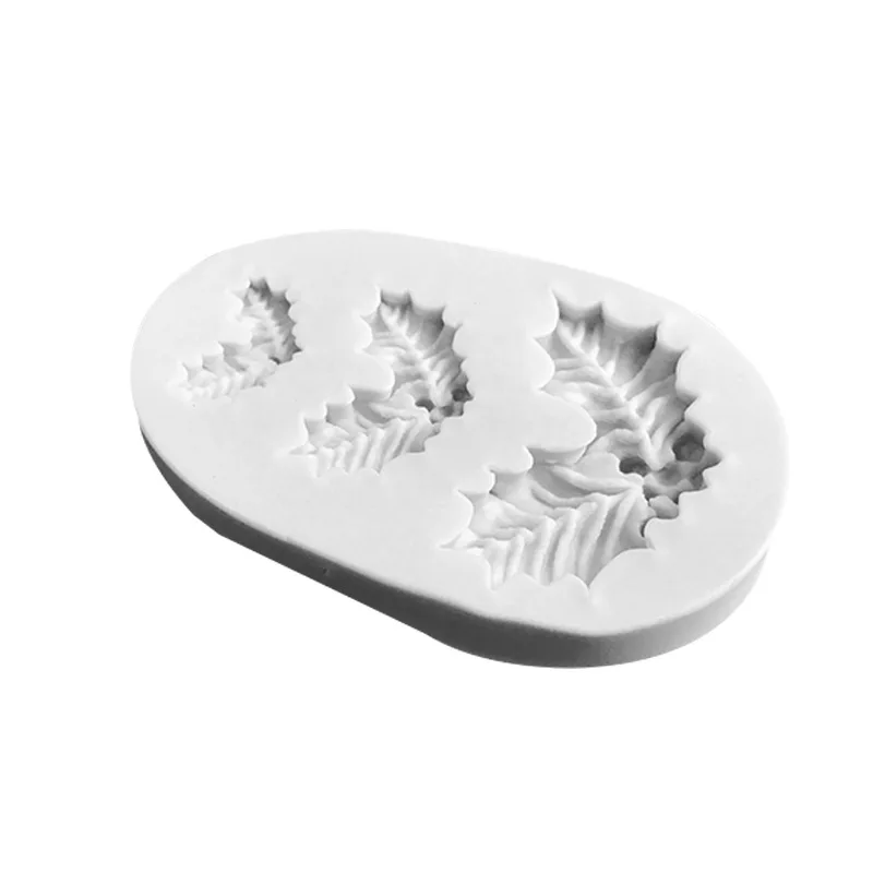 Christmas Holly Leaf Silicone Molds Resin Molds Silicone Mold for Resin Epoxy DIY Ornaments Decor