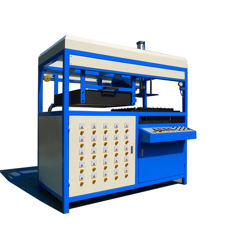vacuum plastic tray  thermoforming machinery for anti static tray clamshell blister packaging