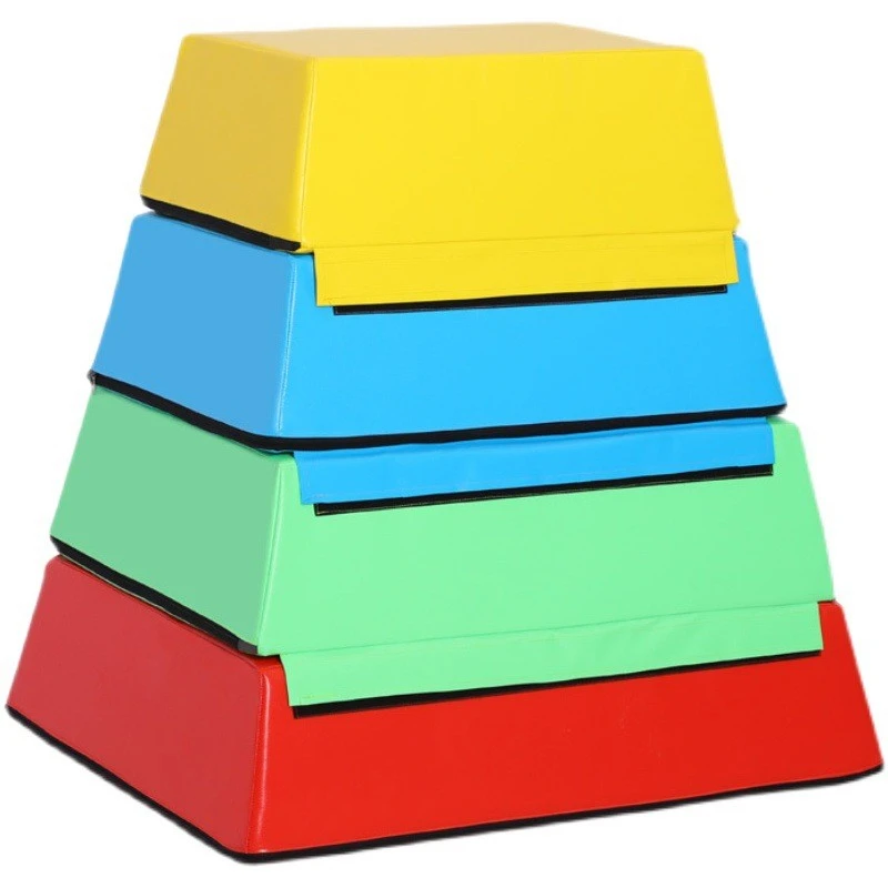 Children Happy Gymnastics Four-section software pommel horse Fitness training multi-function vaulting jump box