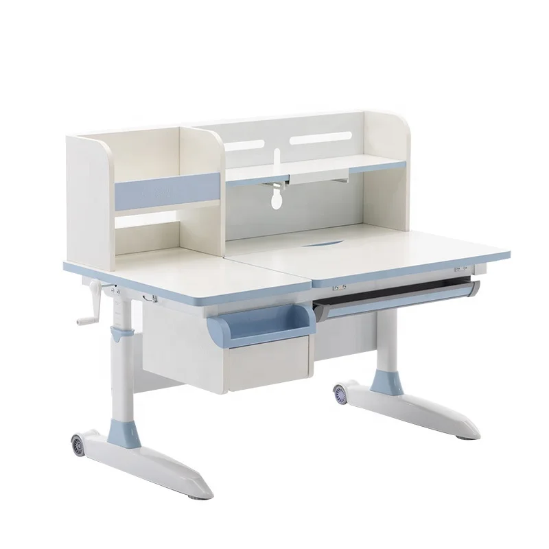 Children Height Adjustable Study Writing Desk Study Table Kids Furniture Adjustable Wood Study Table for Kids Learning Desk