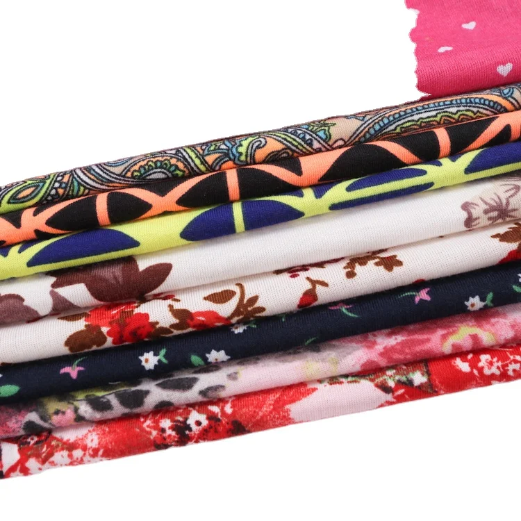 Poly spun spandex printing fabric