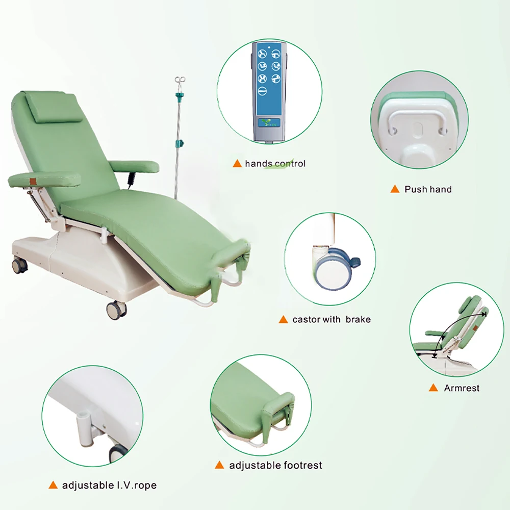 MY-O007B Medical Blood Donation Medical Chair Treatment Electric Recliner Hemodialysis Dialysis Chair