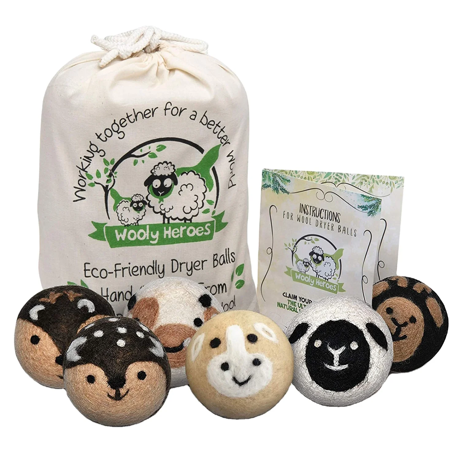 Хит продаж, экологически чистые шарики из войлока из органической шерсти для стирки