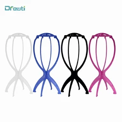 Wholesale professional Plastic Foldable Wig Display Stand Tripod