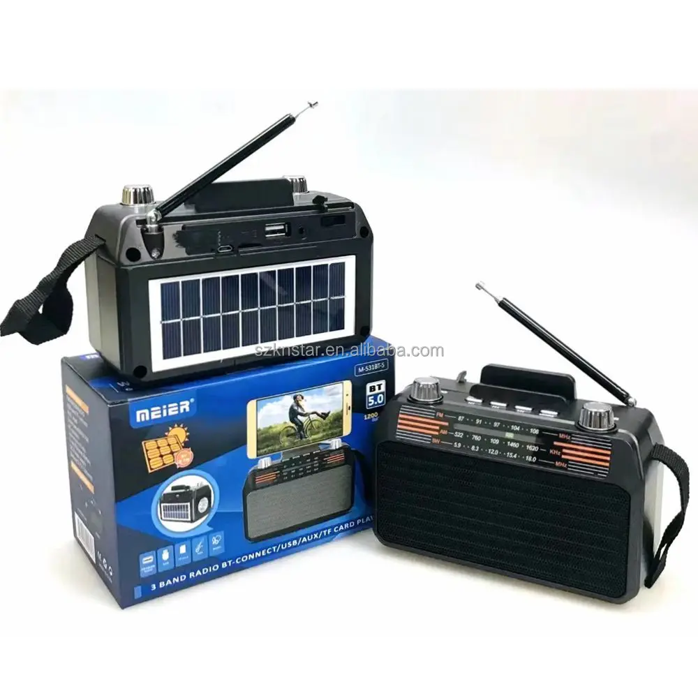 2021 факел свет Солнечный радио на открытом воздухе портативные радио usb tf mp3 радио M-531BT-S