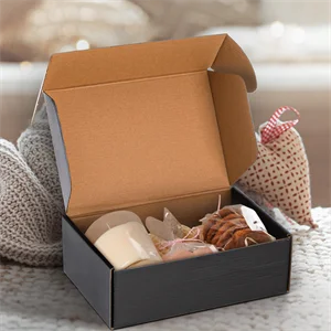 Custom printed cardboard rigid hard magnetic packaging boxes gift box with magnetic lid black folding product boxes