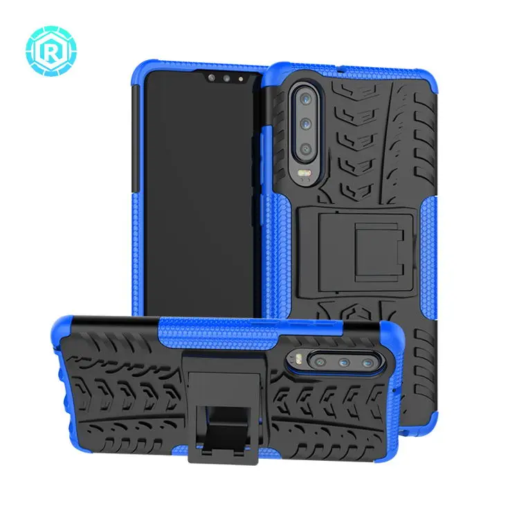 Ударопрочный гибридный Чехол-кобура из ТПУ и поликарбоната с подставкой на 360 градусов для Huawei P30