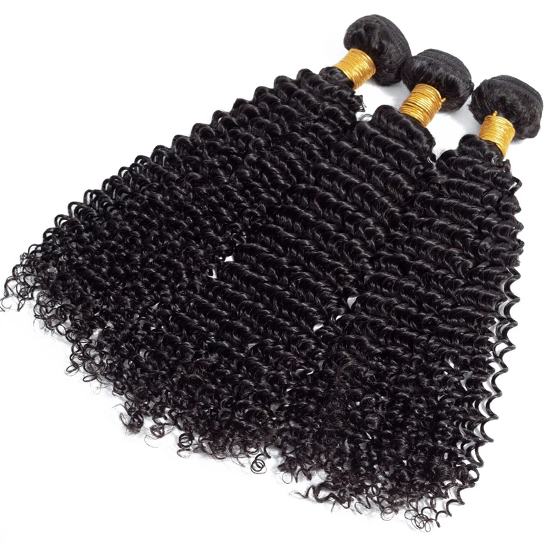 10A Virgin Human Hair Kinky Curly Cuticle Aligned Kinky Curly Human Bundle Extensions 100% Mink Raw Virgin Malaysian Hair