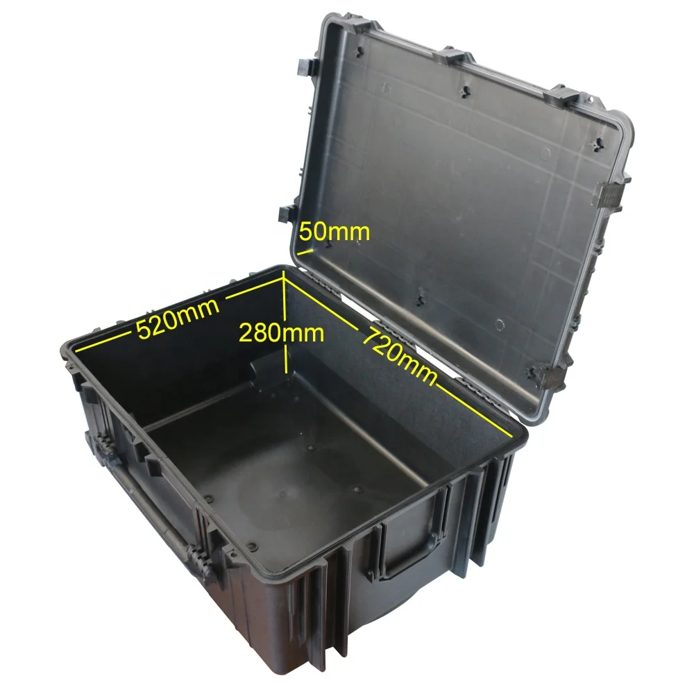 OEM available injection molded utility protective rugged plastic watertight trolley case of reliable quality