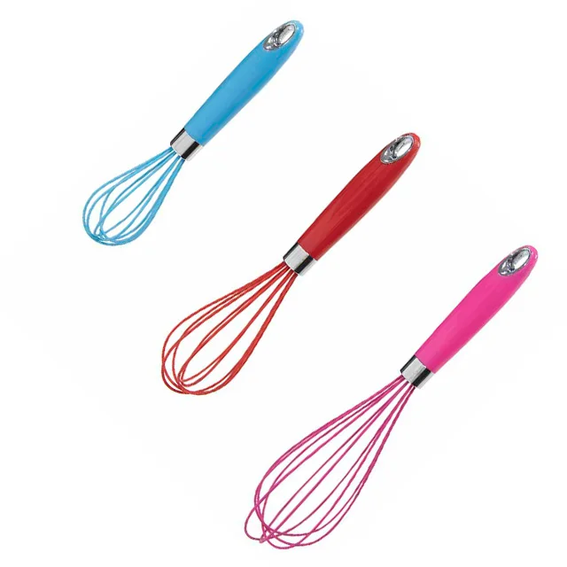 
LFGB Food safe manual silicone egg whisker for kitchen 